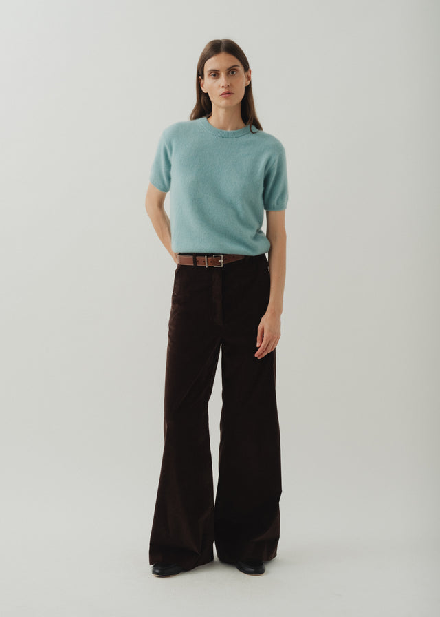 IGGY CASHMERE TEE — SEAFOAM