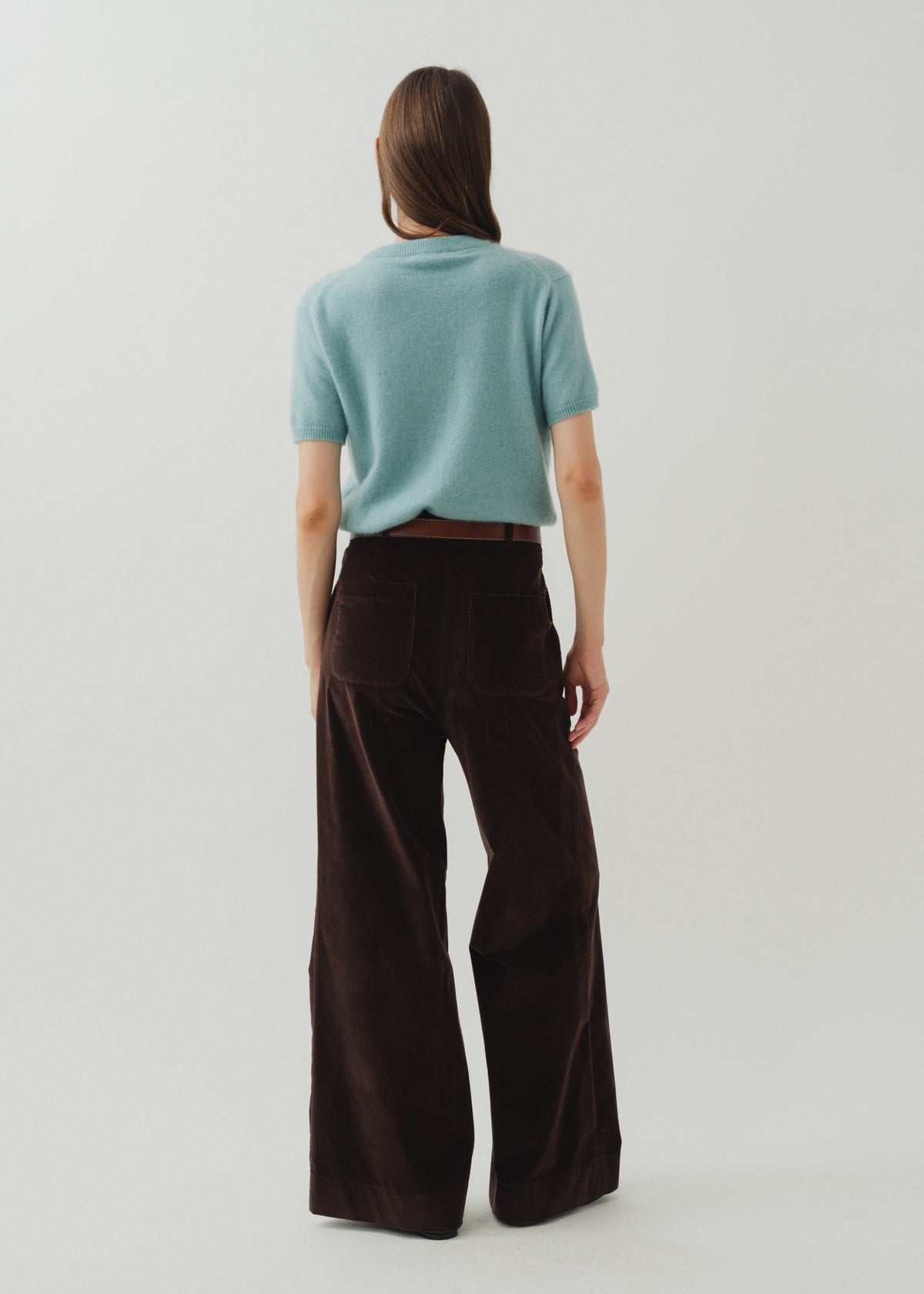 IGGY CASHMERE TEE — SEAFOAM