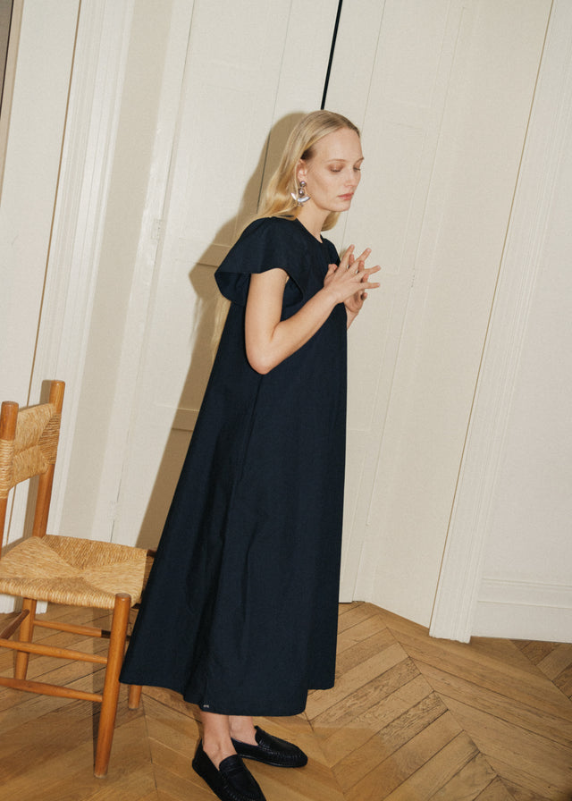 INGRID DRESS — SOFT BLACK