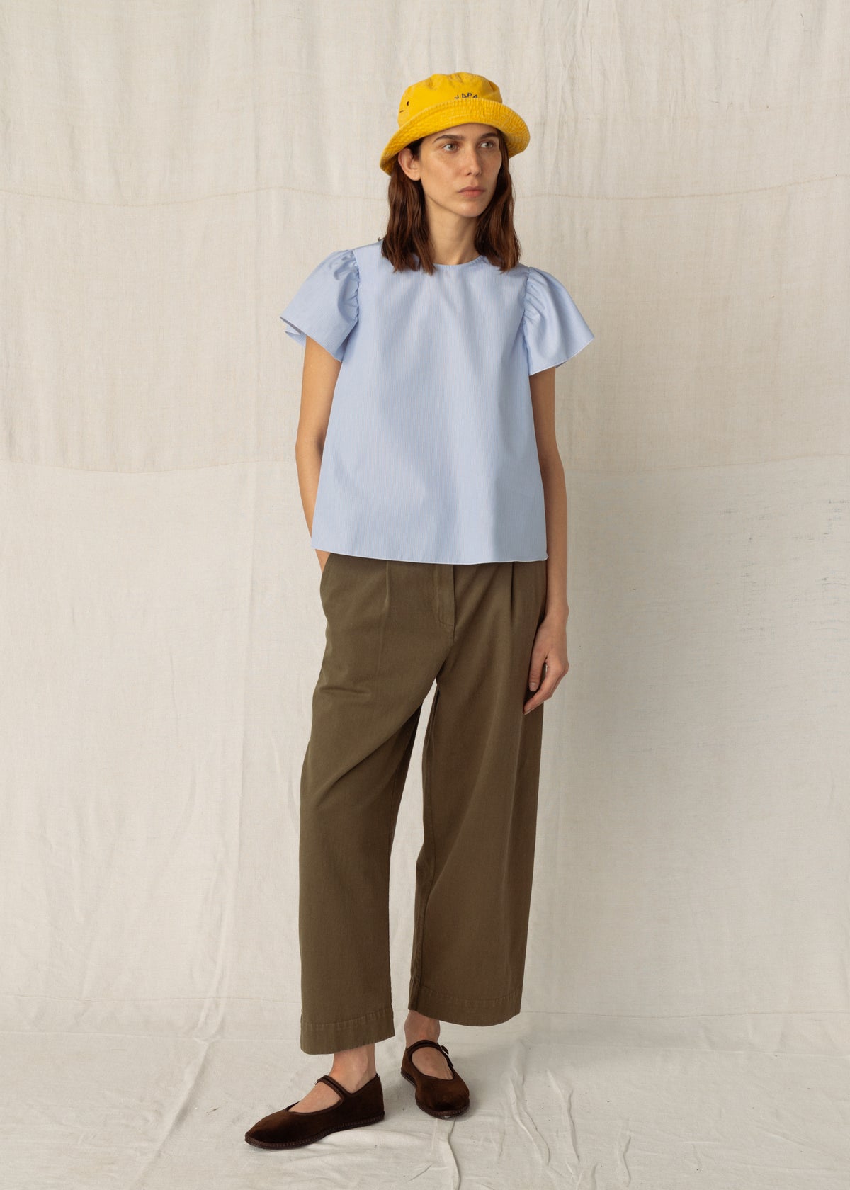 INGRID TOP  — SKY