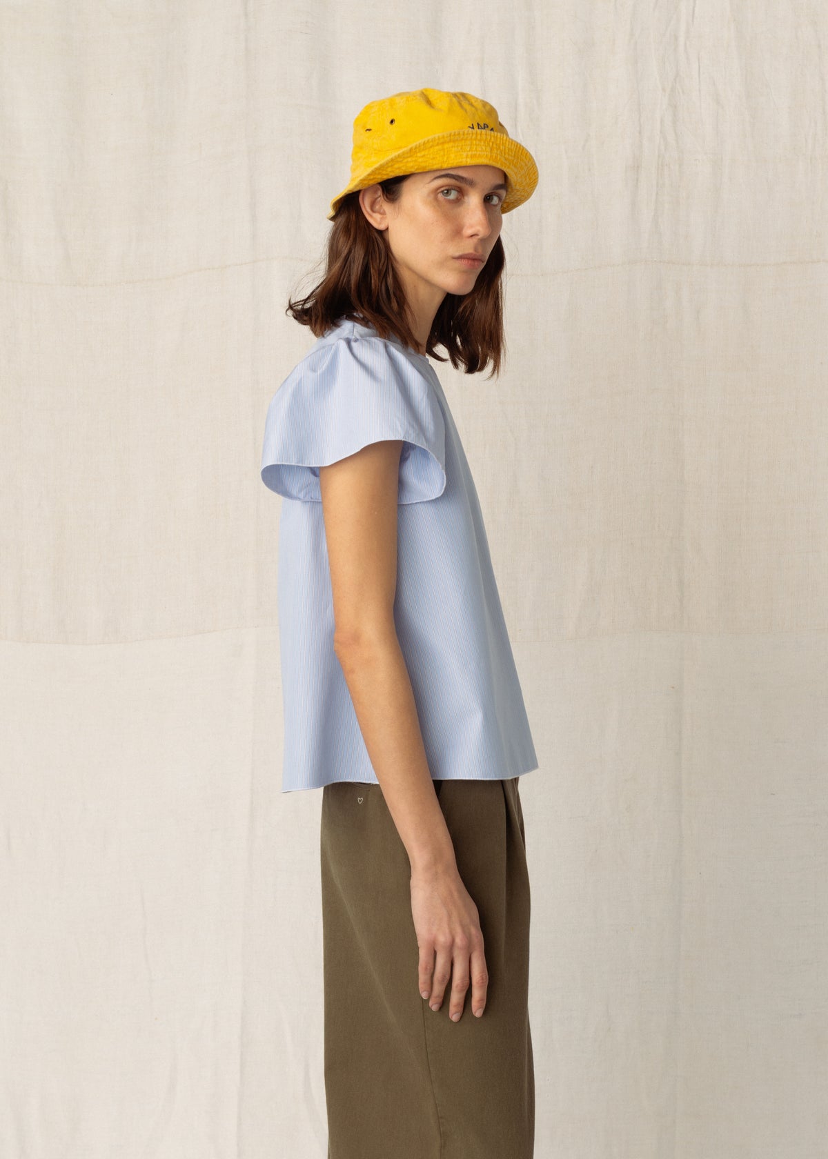 INGRID TOP  — SKY