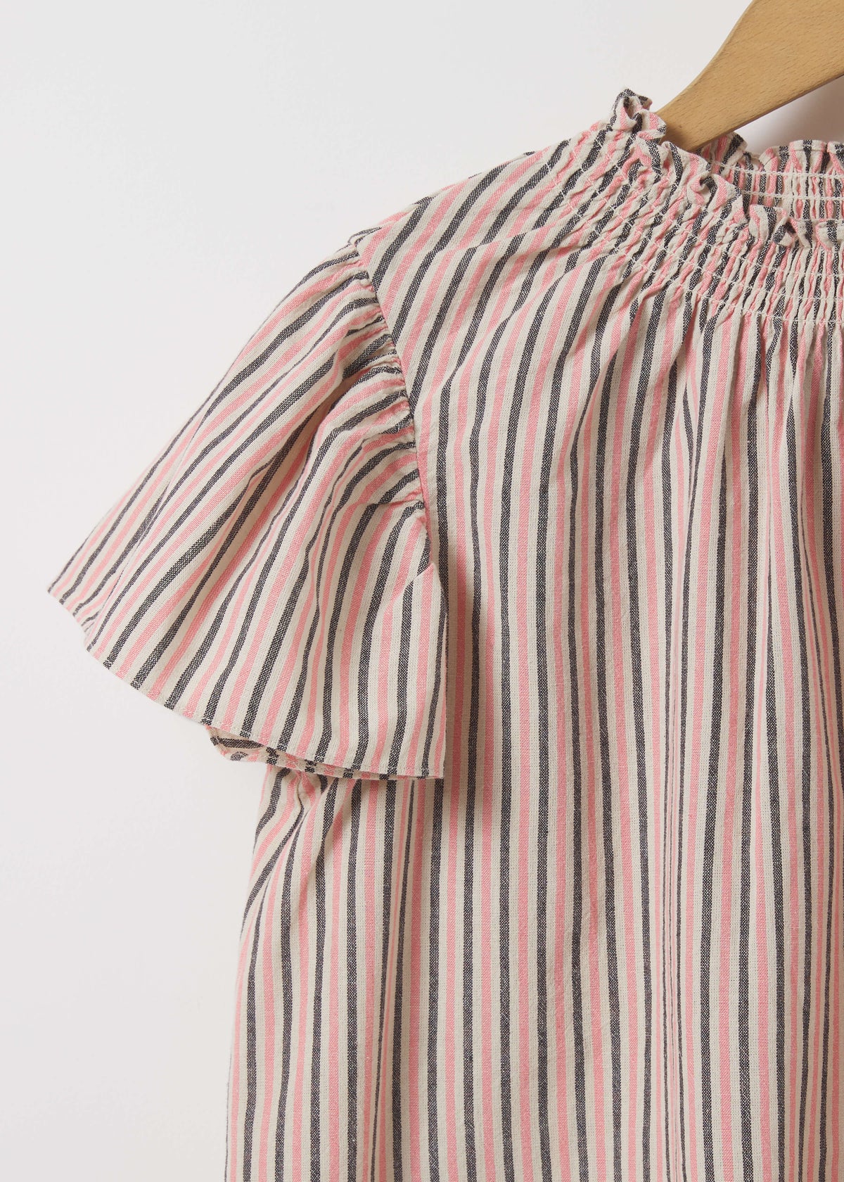 ISLA TOP — PEACH STRIPE