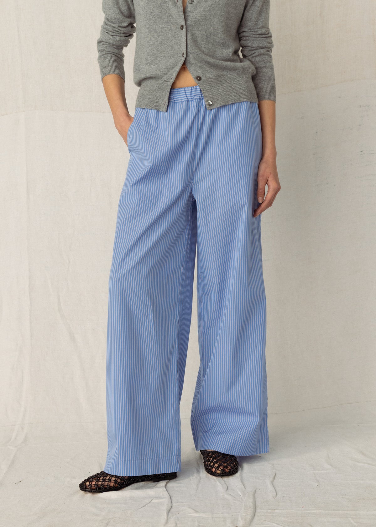 IVAN PALAZZO TROUSERS — DARK NAVY