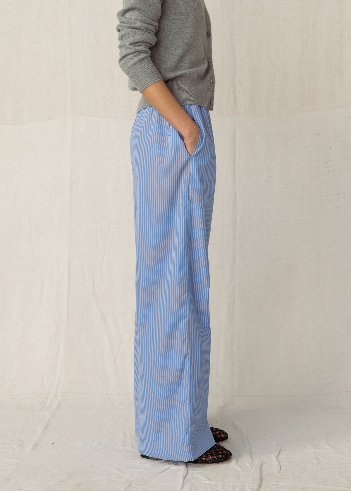 IVAN PALAZZO TROUSERS — DARK NAVY