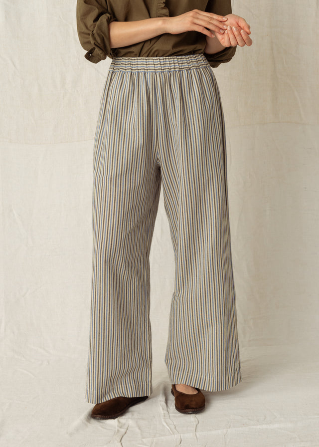 IVAN PALAZZO TROUSERS — BLUE STRIPE
