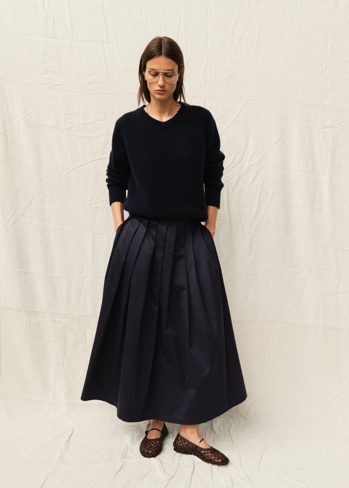 JACKIE SKIRT — NAVY