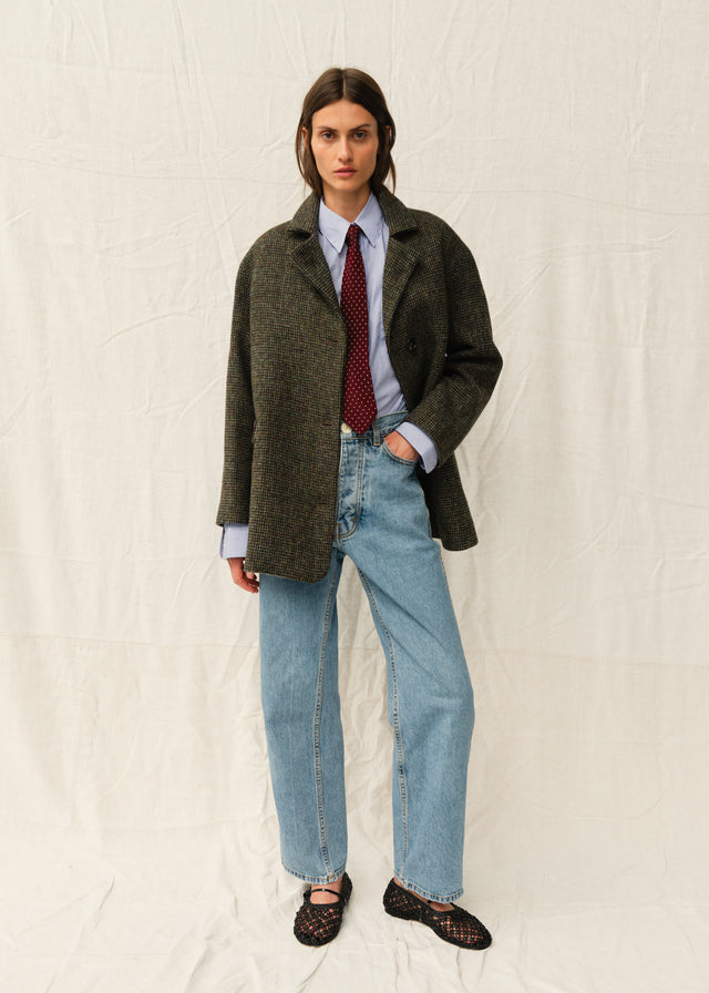 JANE JACKET — KHAKI TWEED
