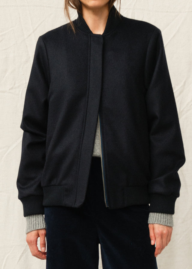 JUDD BOMBER JACKET — NAVY