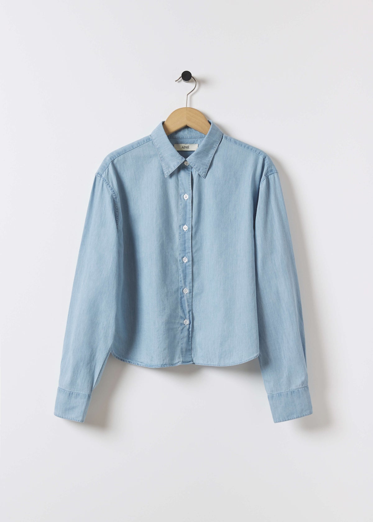 KIERA SHIRT — LIGHT BLUE DENIM
