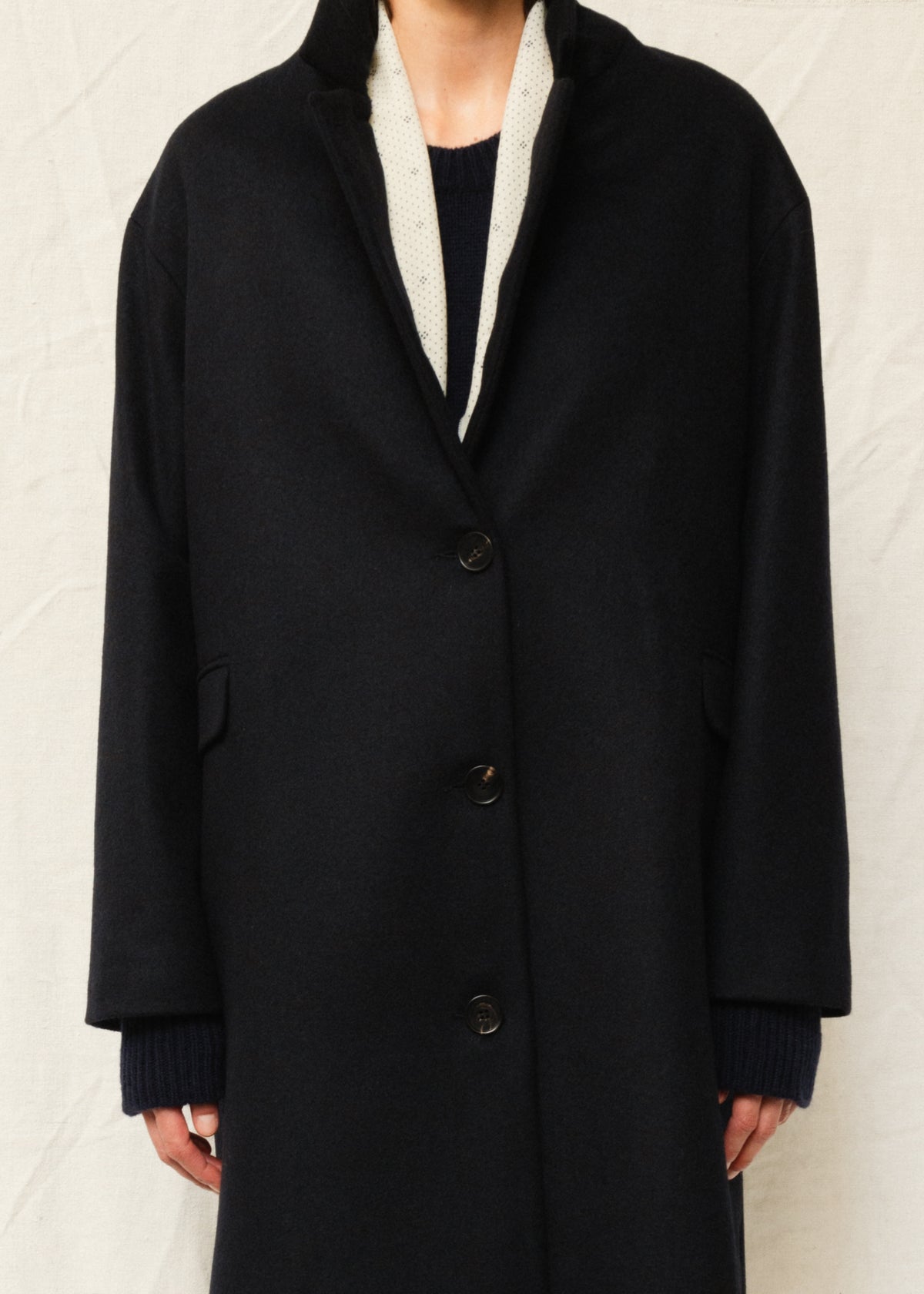 KENNEDY COAT — NAVY