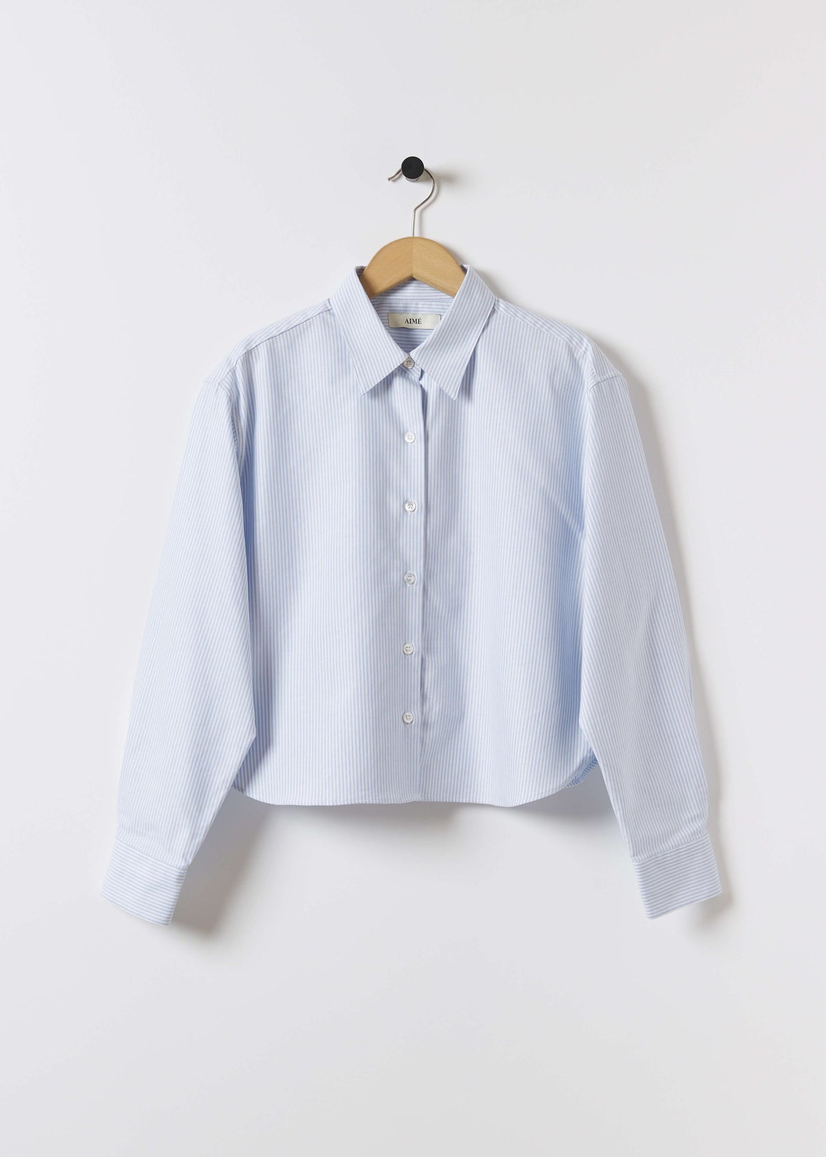 KIERA SHIRT — LIGHT BLUE STRIPE