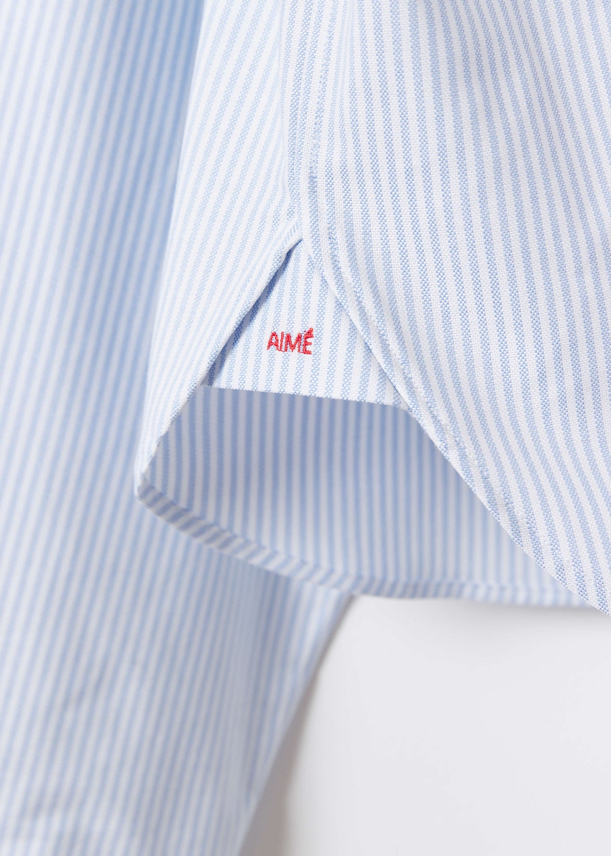 KIERA SHIRT — LIGHT BLUE STRIPE