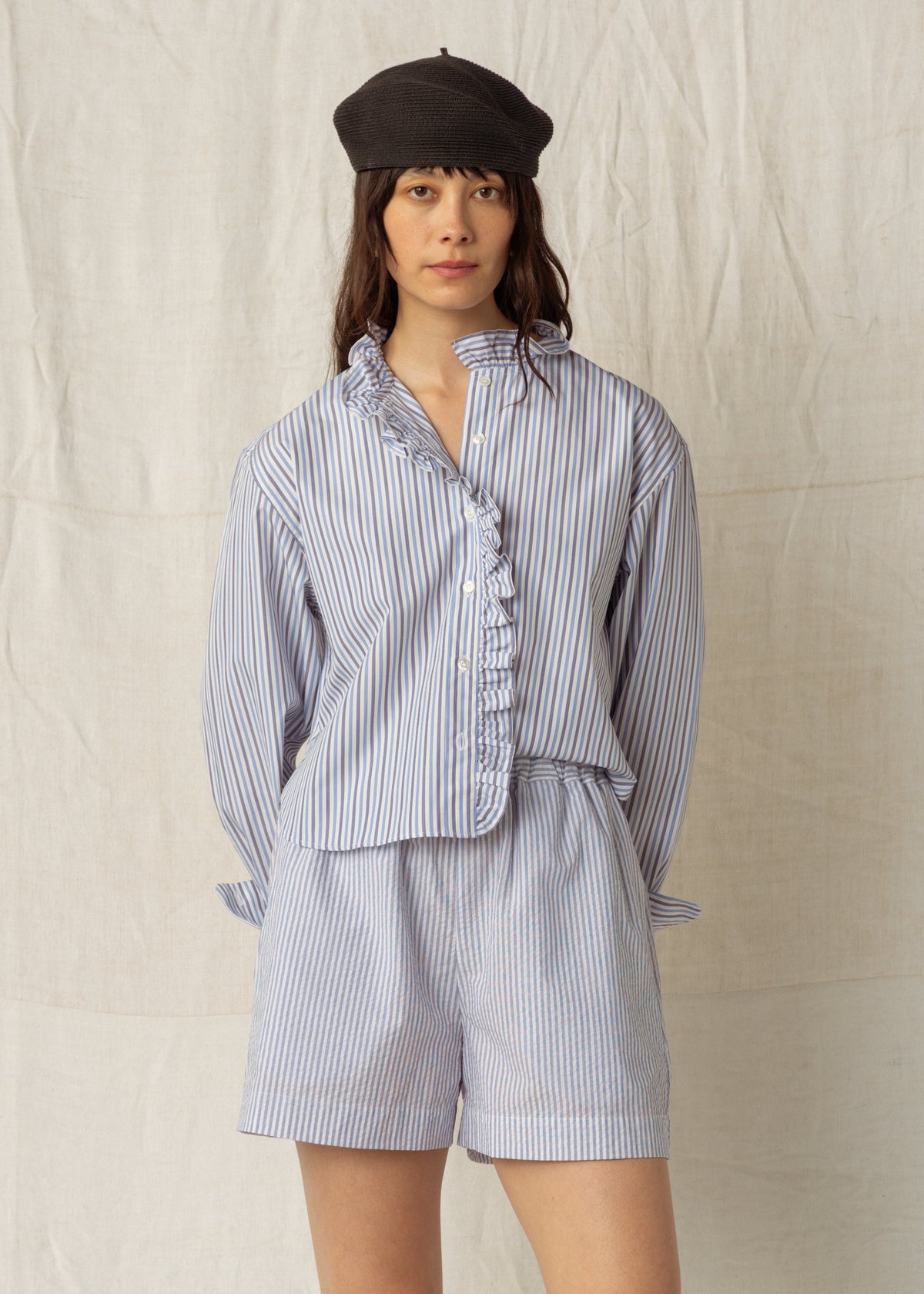 KIRSTY SHIRT — BLUE NAVY