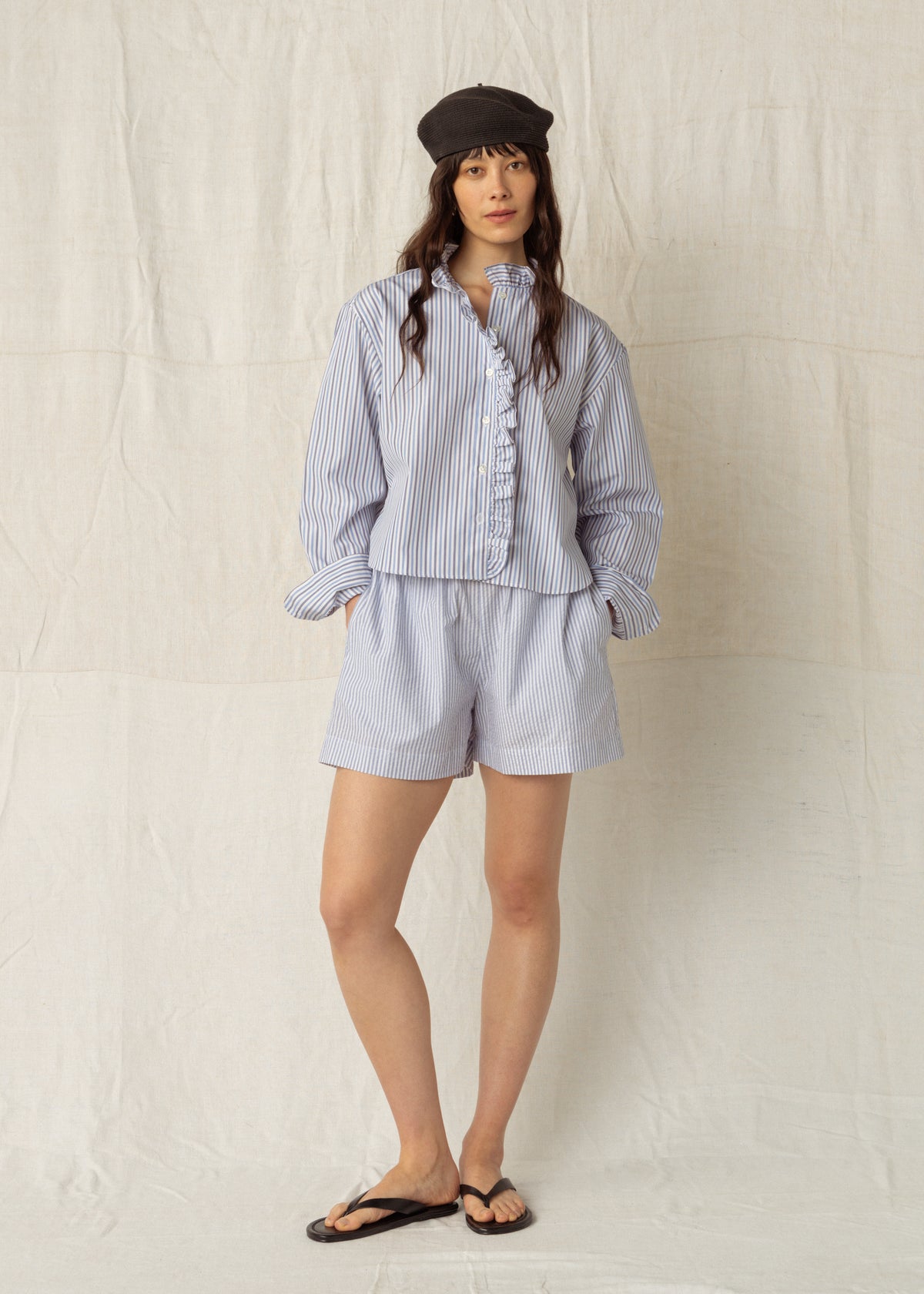 KIRSTY SHIRT — BLUE NAVY