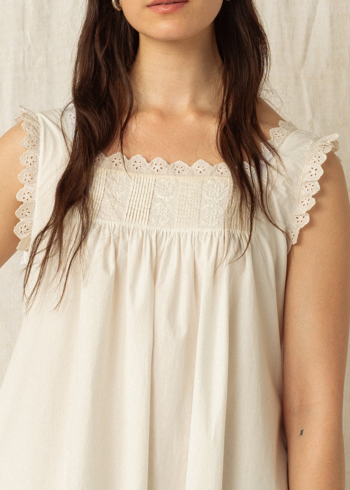 KITTY DRESS — CHALK
