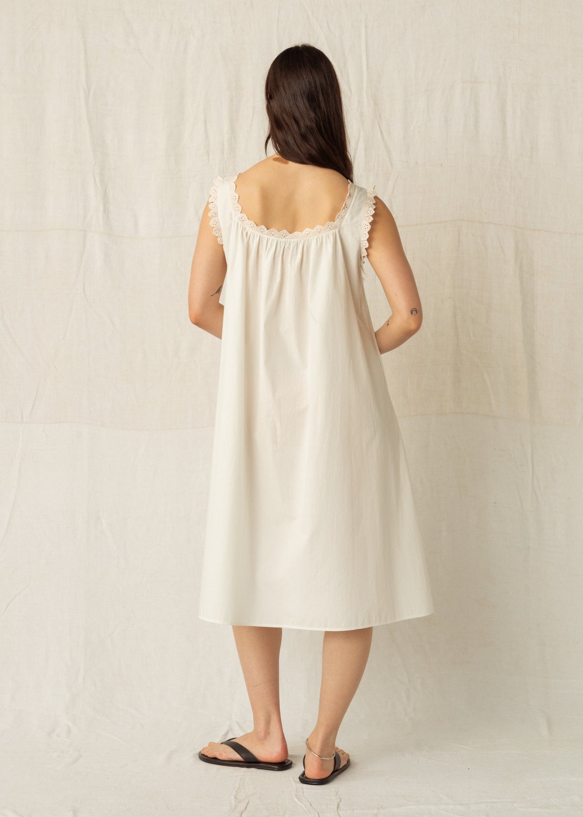 KITTY DRESS — CHALK