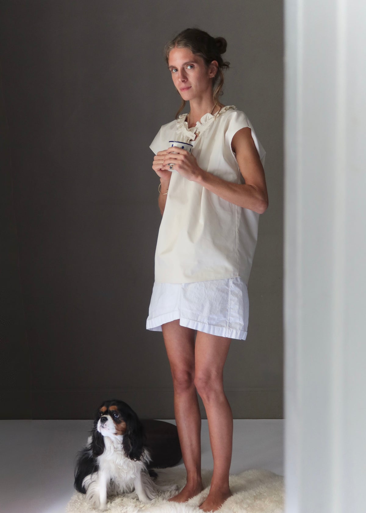 HALO BLOUSE — PALE YELLOW