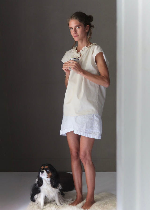 HALO BLOUSE — PALE YELLOW