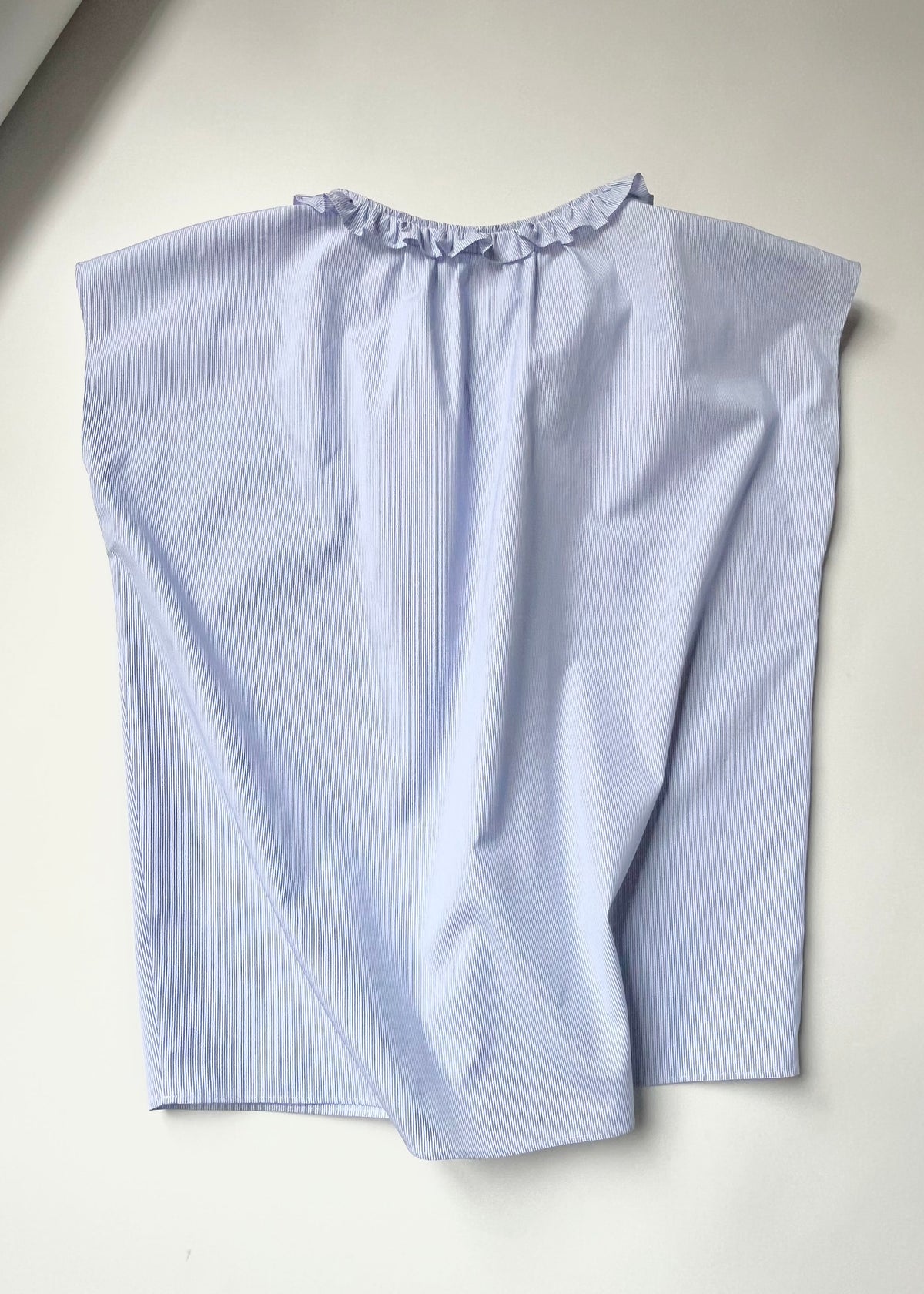 HALO BLOUSE — PINSTRIPE