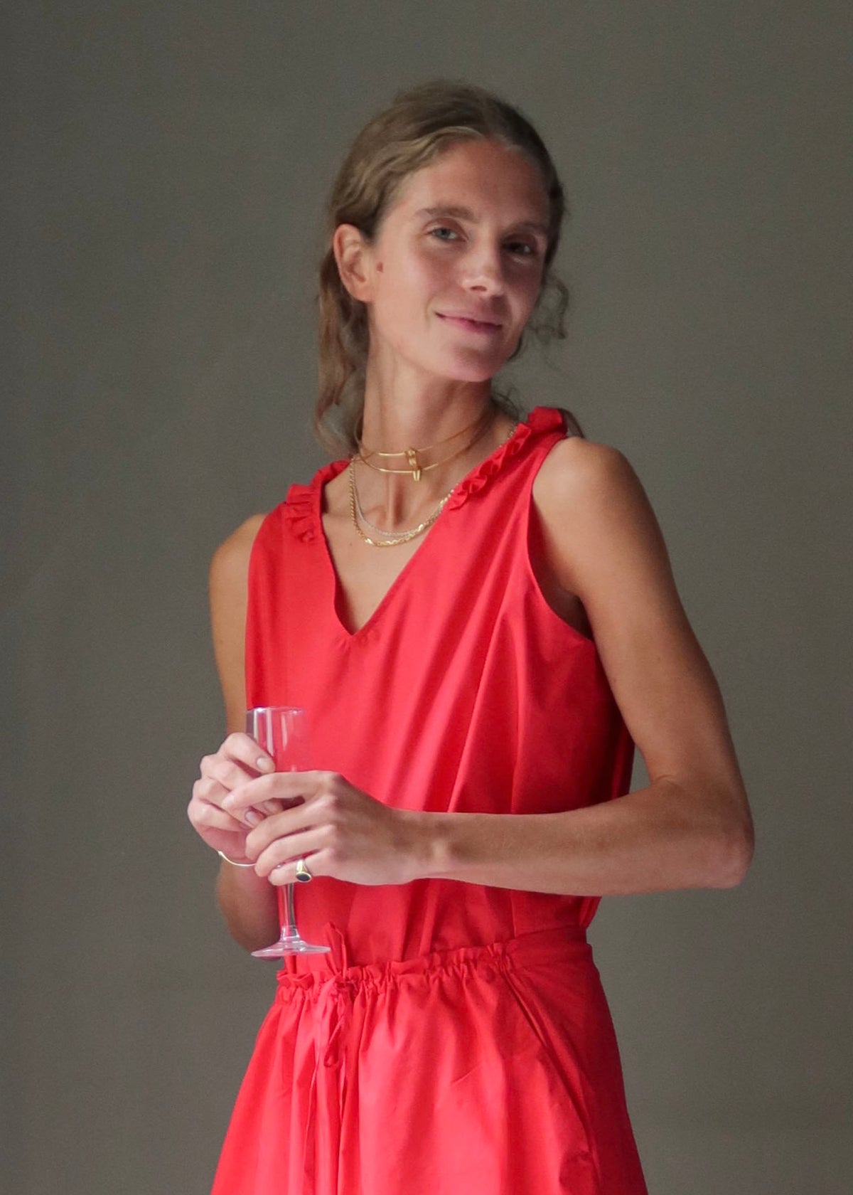 REVERSO TOP — POPPY RED