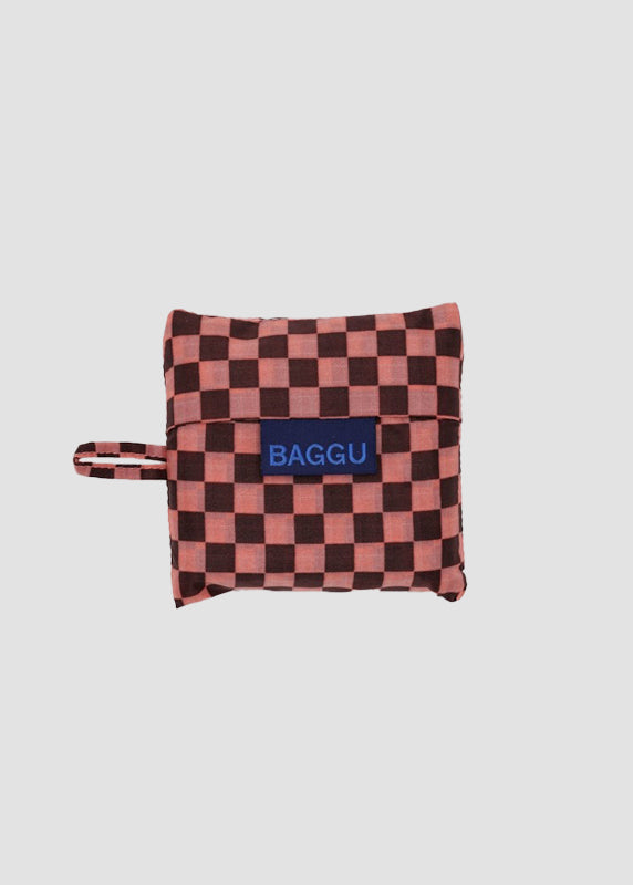 BABY BAGGU — PINK/BROWN CHECK