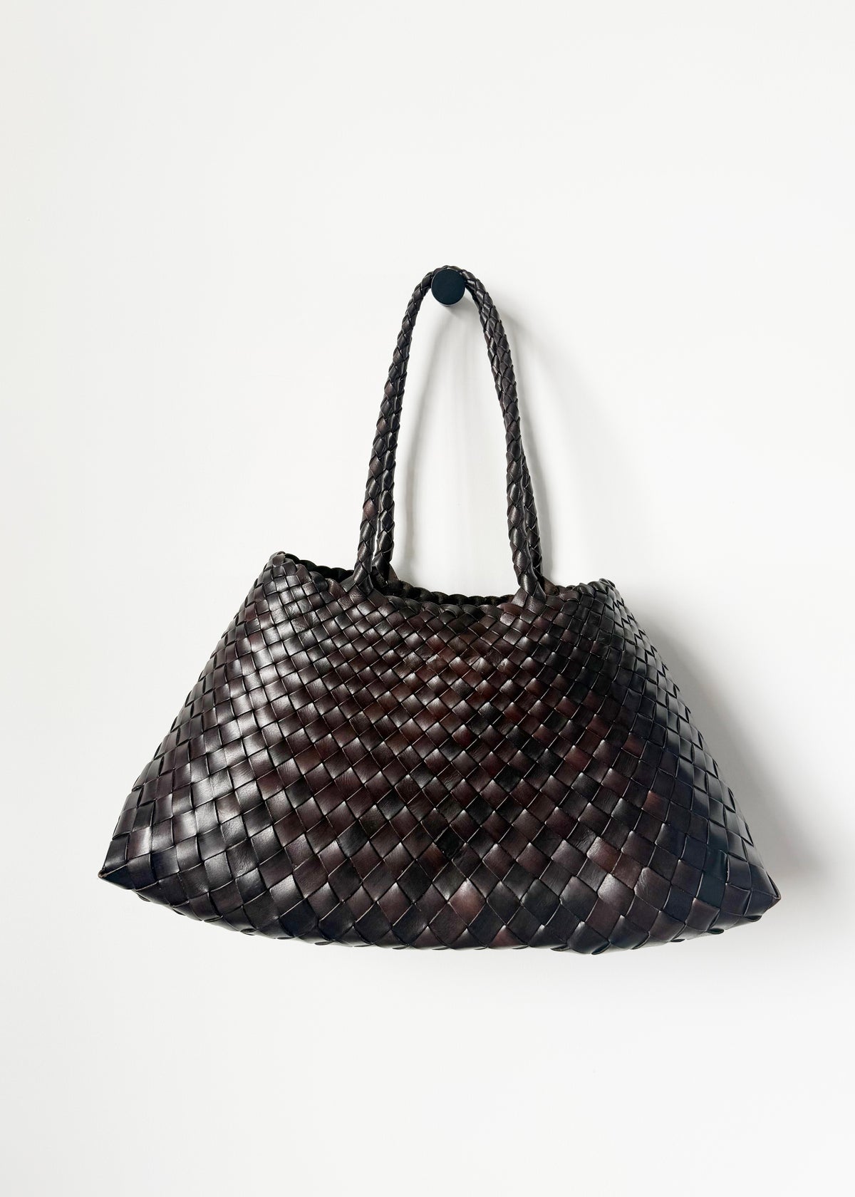 BIG SANTA CROCE BAG — DARK BROWN