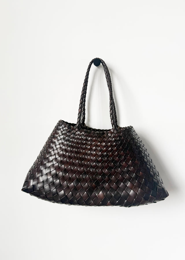 BIG SANTA CROCE BAG — DARK BROWN