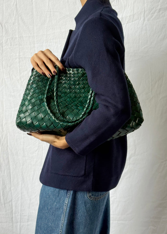 BIG SANTA CROCE BAG — FOREST GREEN