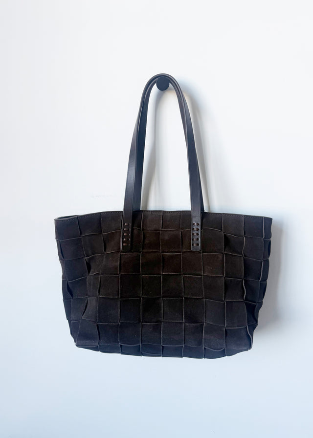 JAPAN TOTE — COFFEE SUEDE