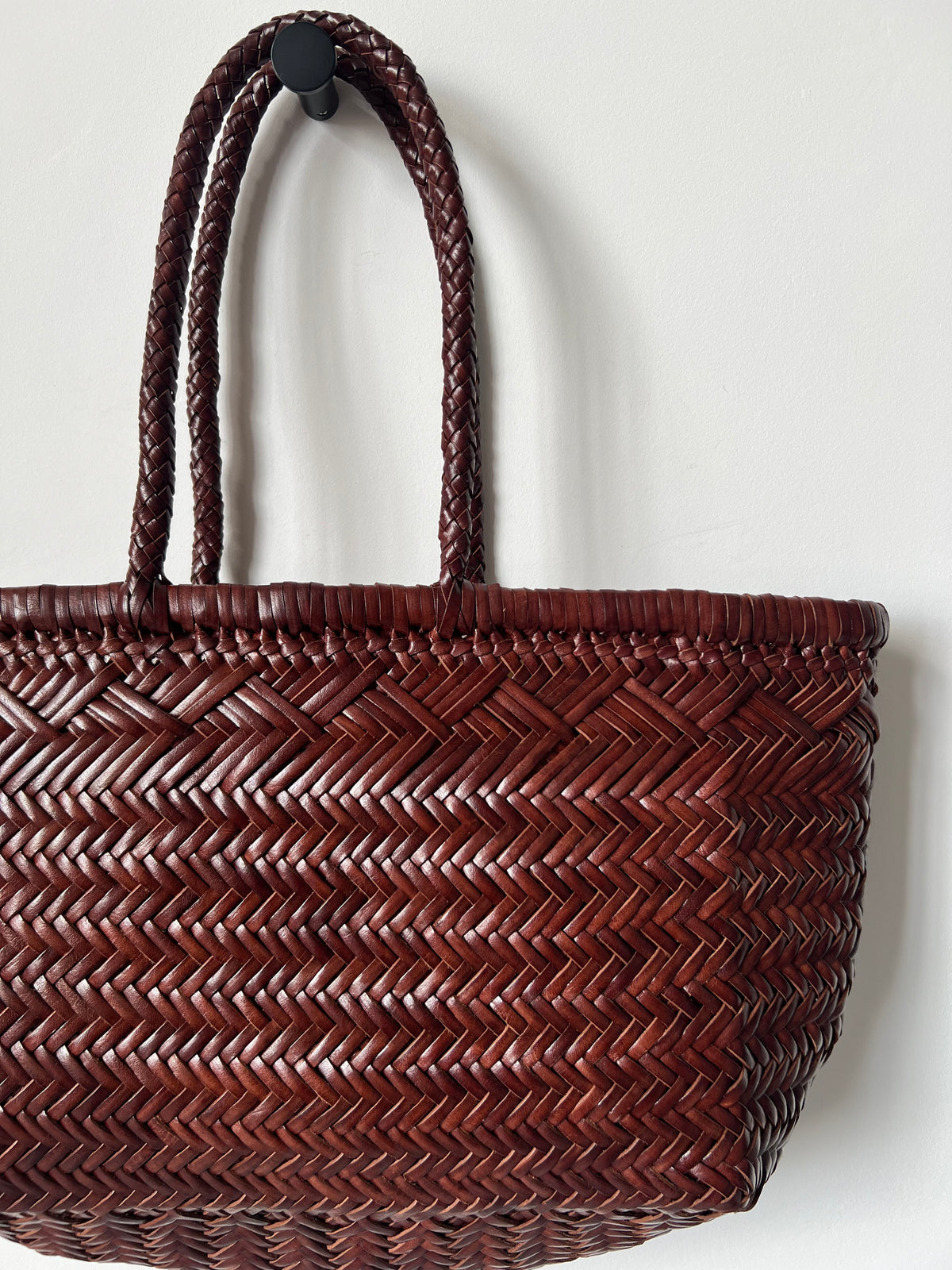 LARGE BAMBOO TRIPLE JUMP BASKET BAG — BRUCIATO