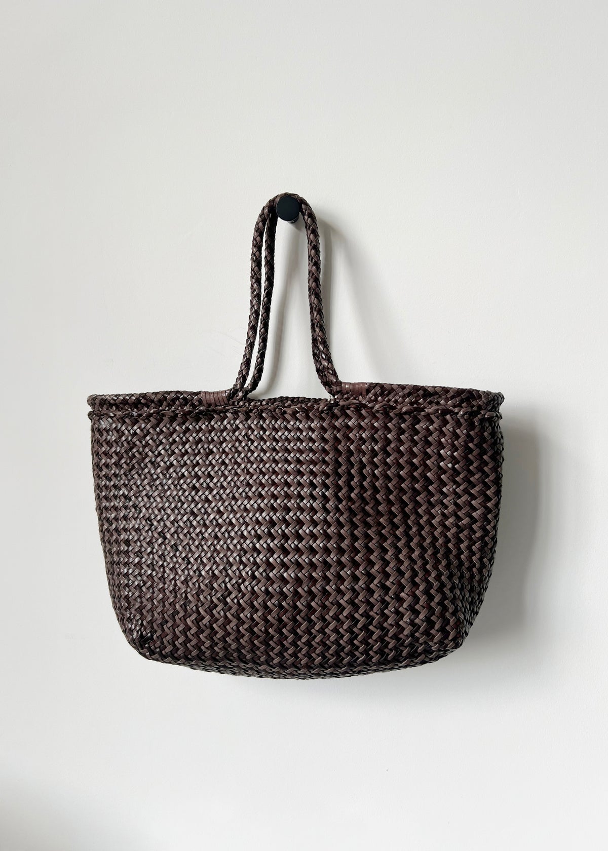 MONTOPOLI BAG — DARK BROWN/GREY