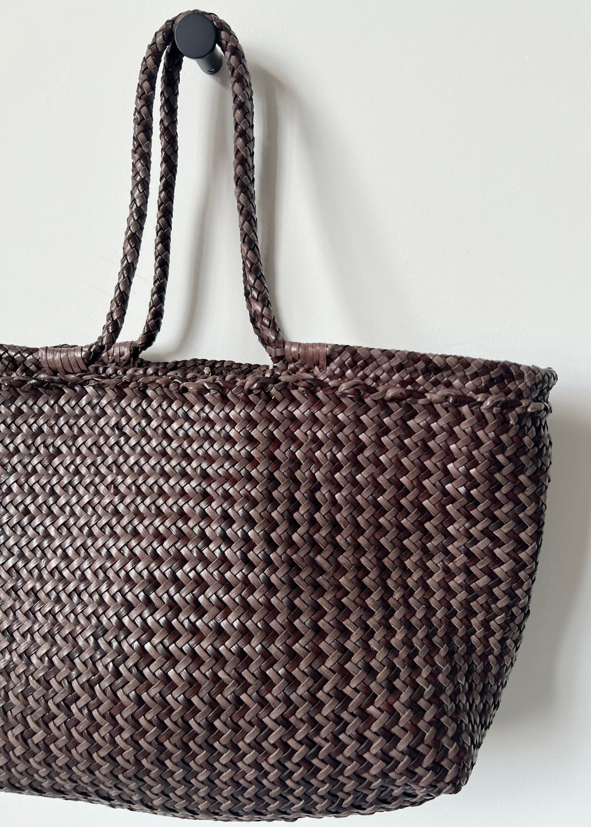 MONTOPOLI BAG — DARK BROWN/GREY