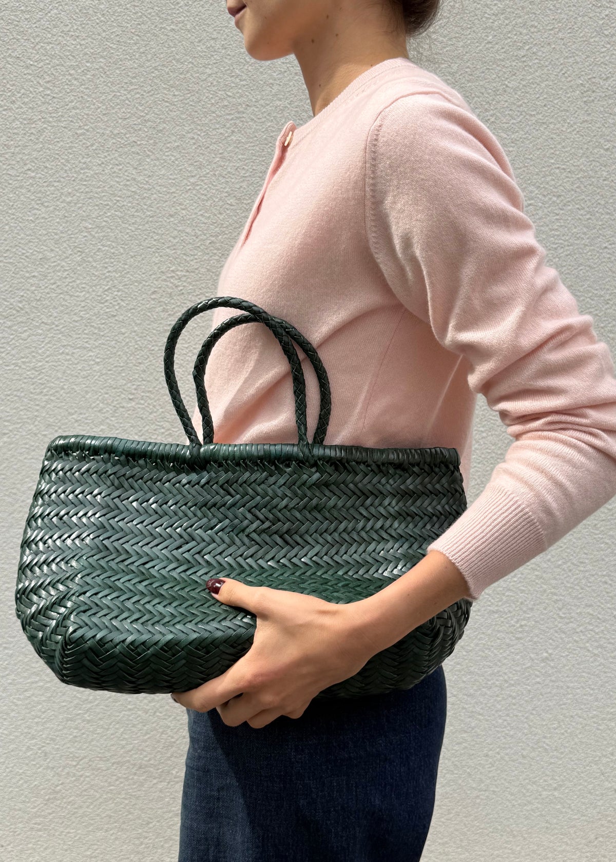 SMALL BAMBOO TRIPLE JUMP BAG — FOREST