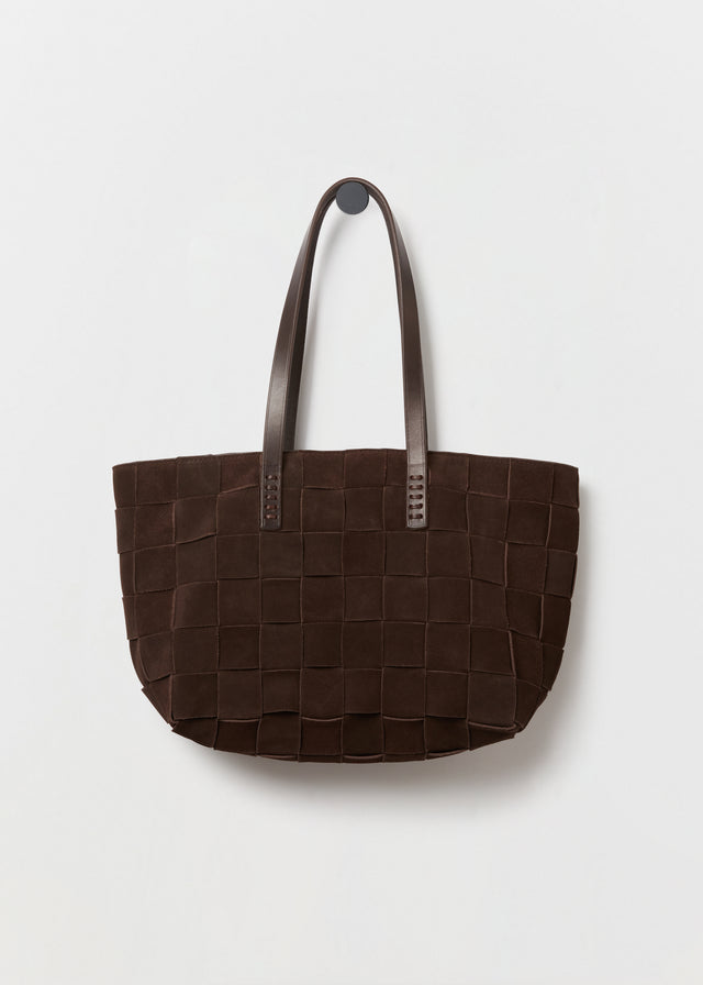 JAPAN TOTE — COFFEE SUEDE