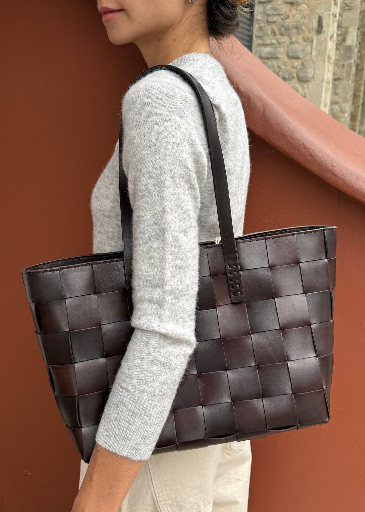 JAPAN TOTE — DARK BROWN