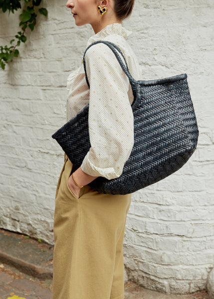 Large Nantucket Basket Bag, Marine | Dragon Diffusion | Aimé London