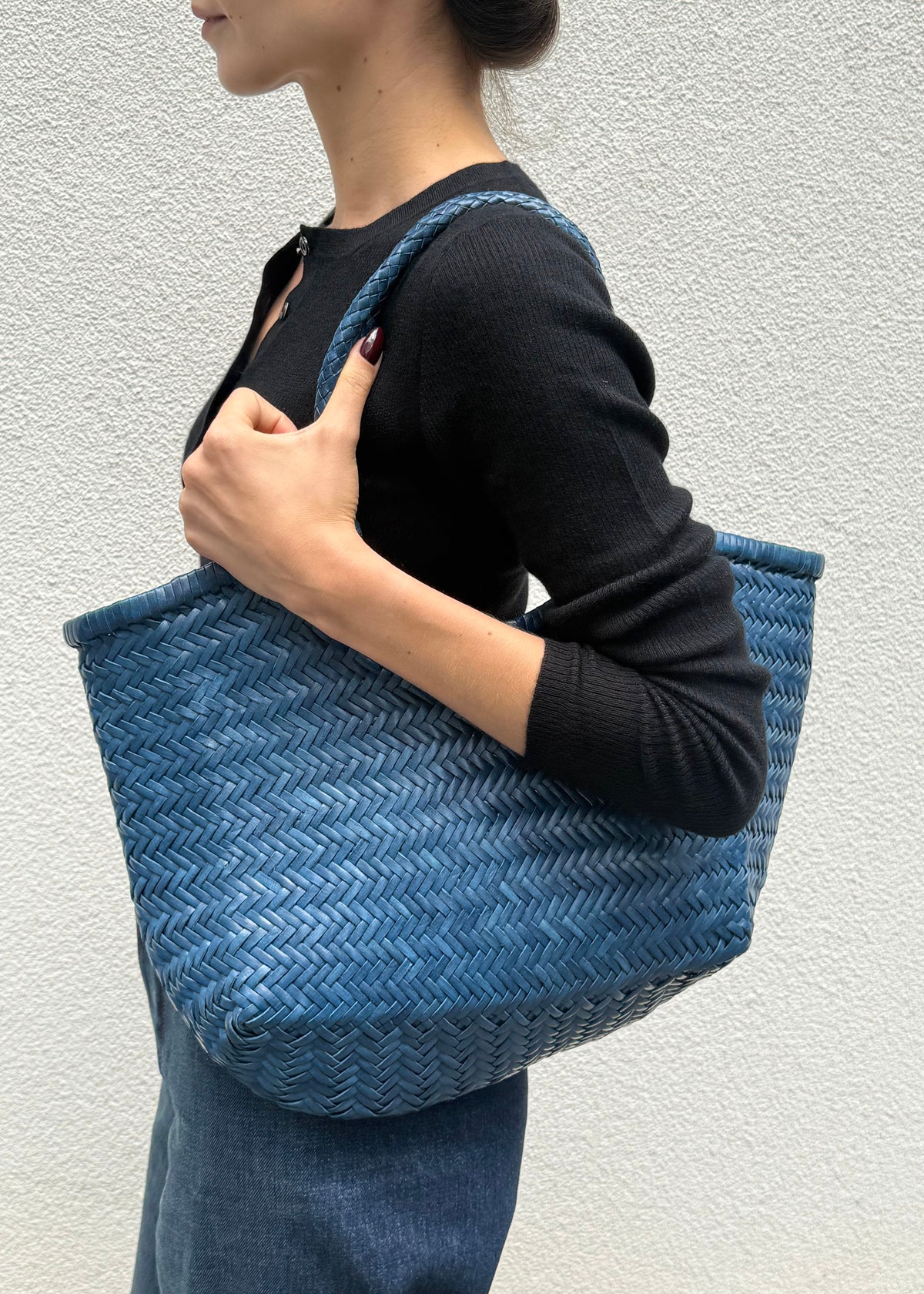 NANTUCKET BASKET BAG — OCEAN