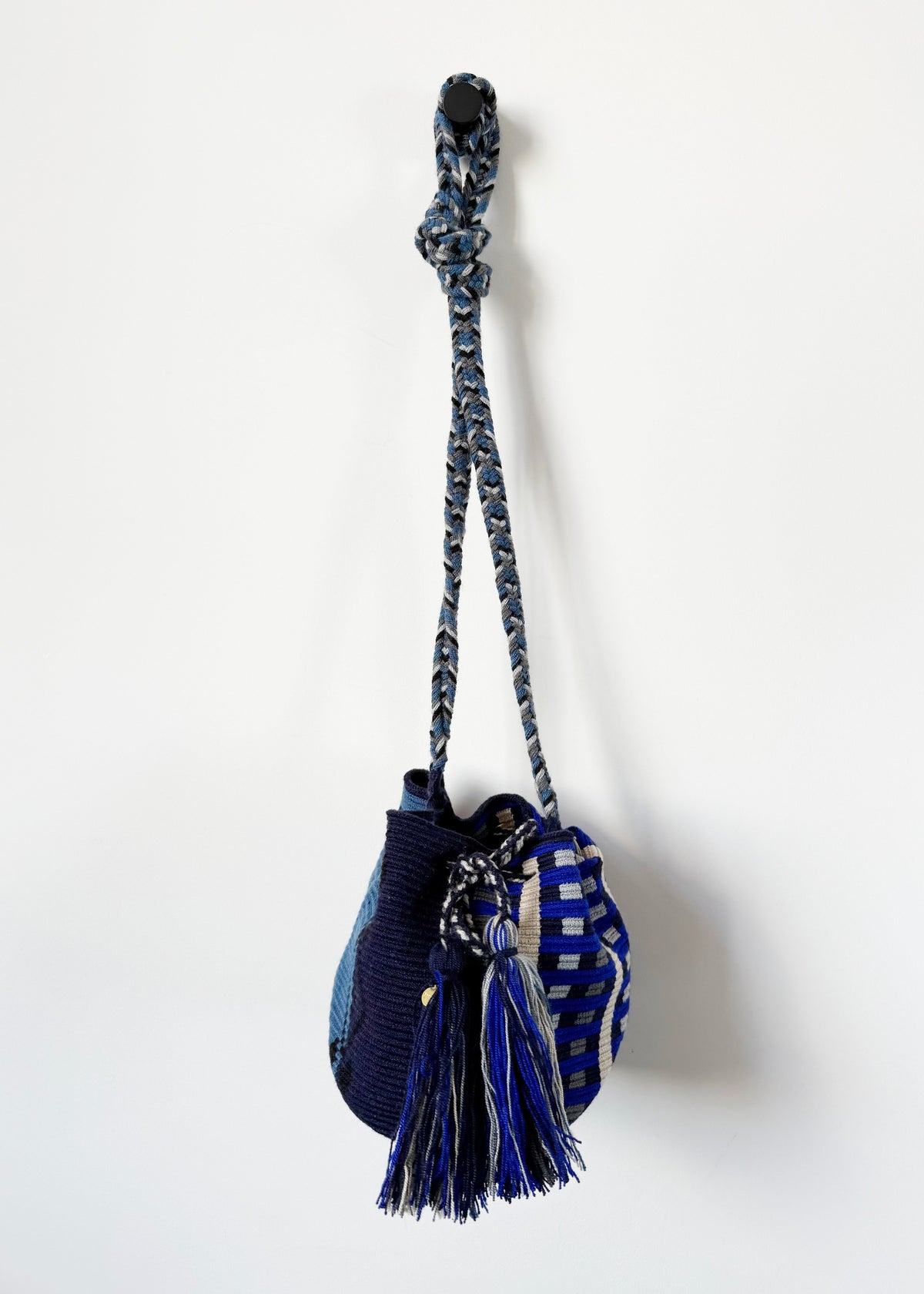 MEDIUM CROSSBODY COCKATOO BAG  — DARK BLUE & DENIM BLUE