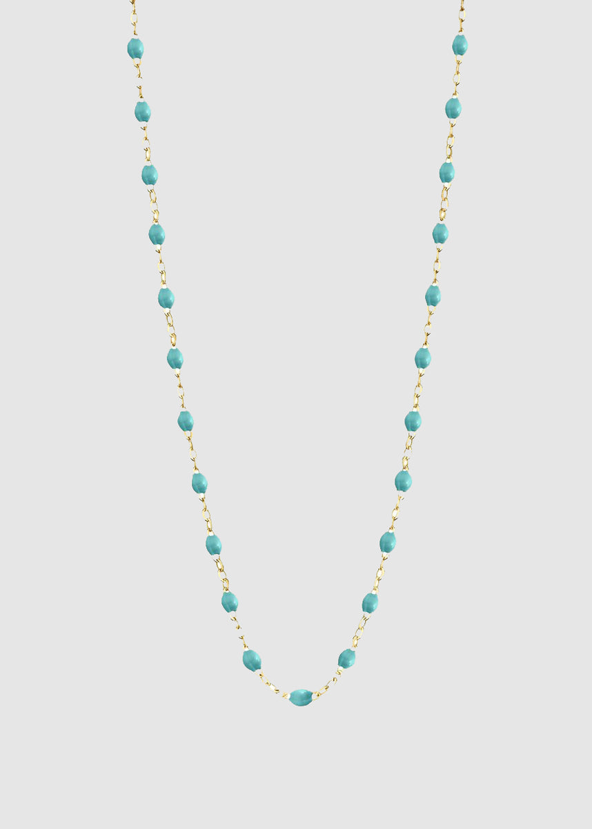 CLASSIC NECKLACE 42CM — TURQUOISE GREEN