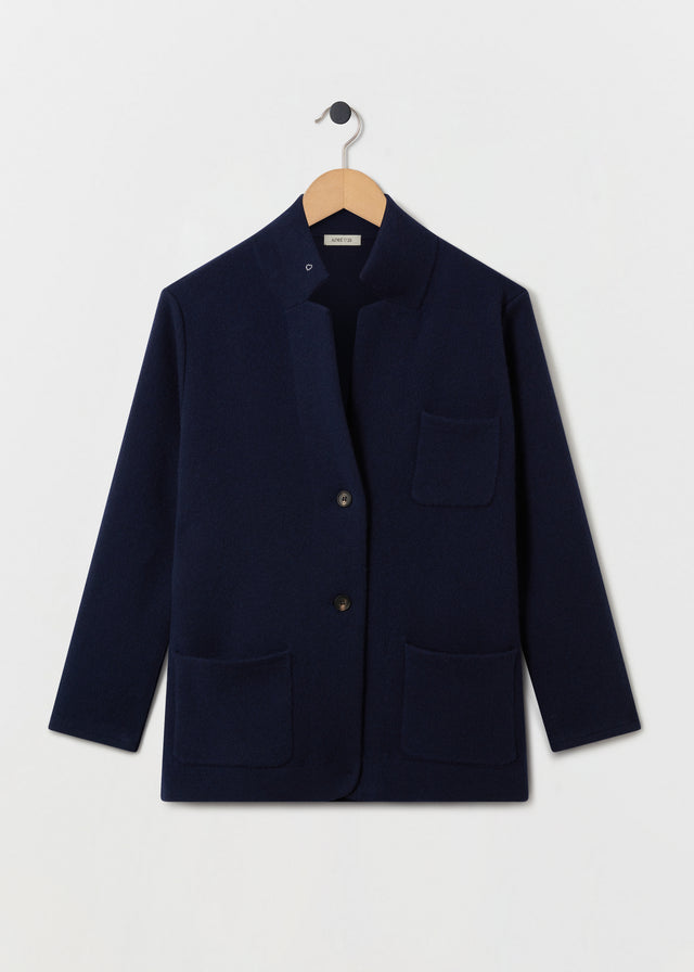 GILDA CASHMERE JACKET — NAVY
