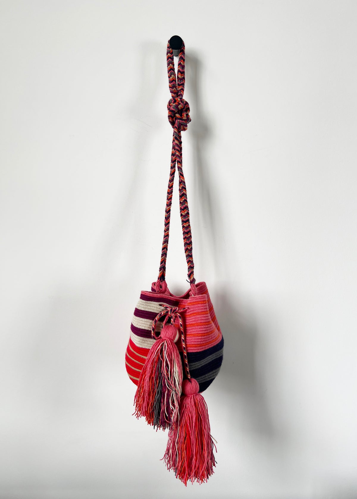 MEDIUM CLOWNFIS CROSSBODY BAG  — RED & PINK