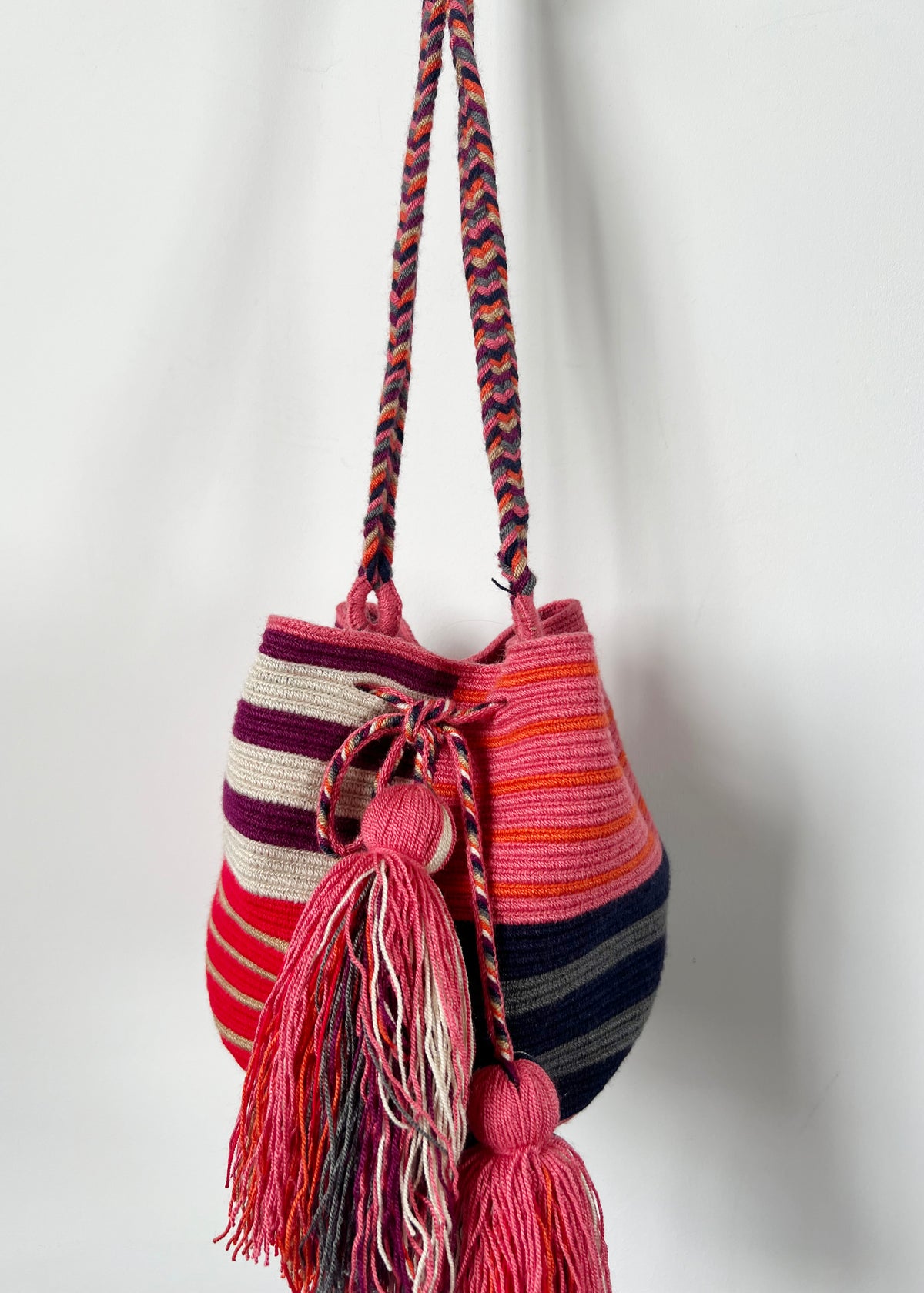 MEDIUM CLOWNFIS CROSSBODY BAG  — RED & PINK