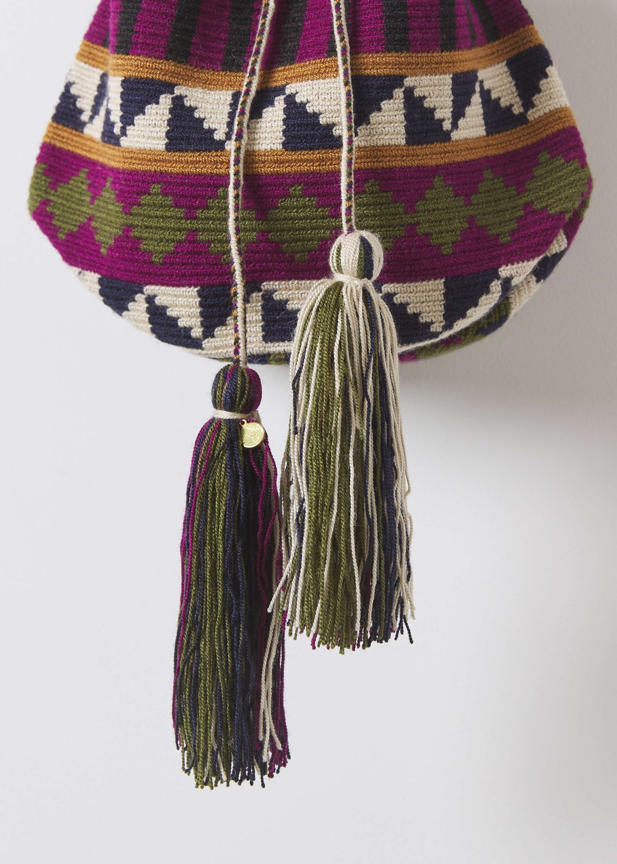 MEDIUM BEARBERRY CROSSBODY  BAG — BLUE & GARNET