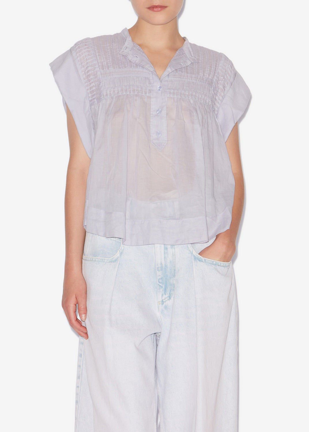 LEAZA TOP — BABY LILAC