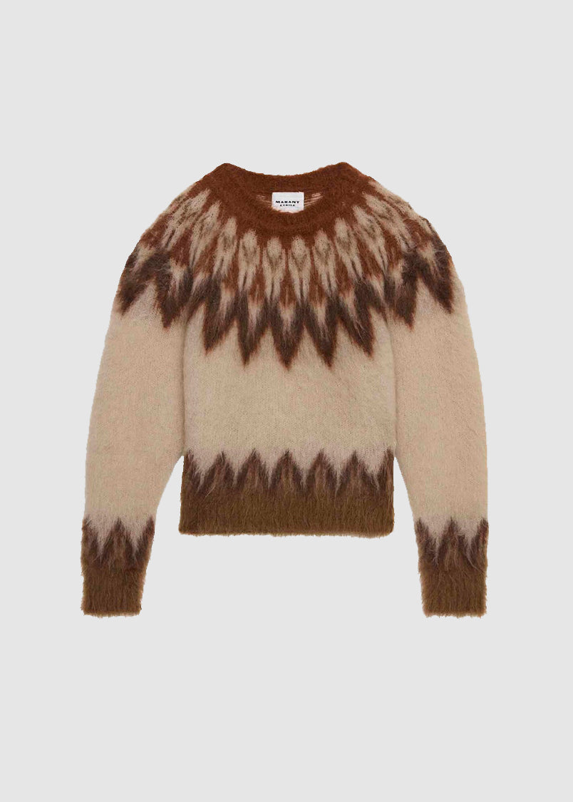 NATANIA PULLOVER — RUST