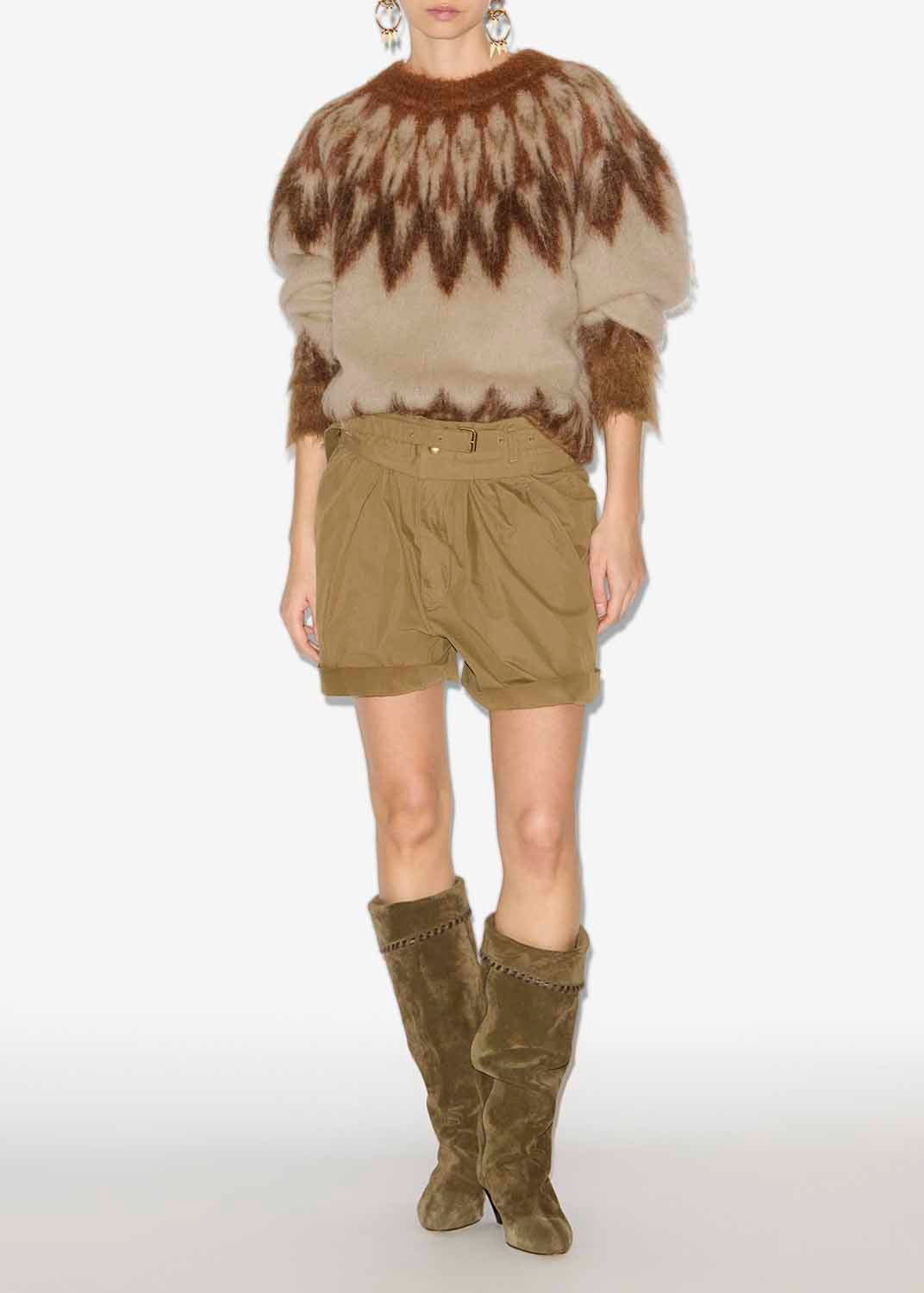 NATANIA PULLOVER — RUST