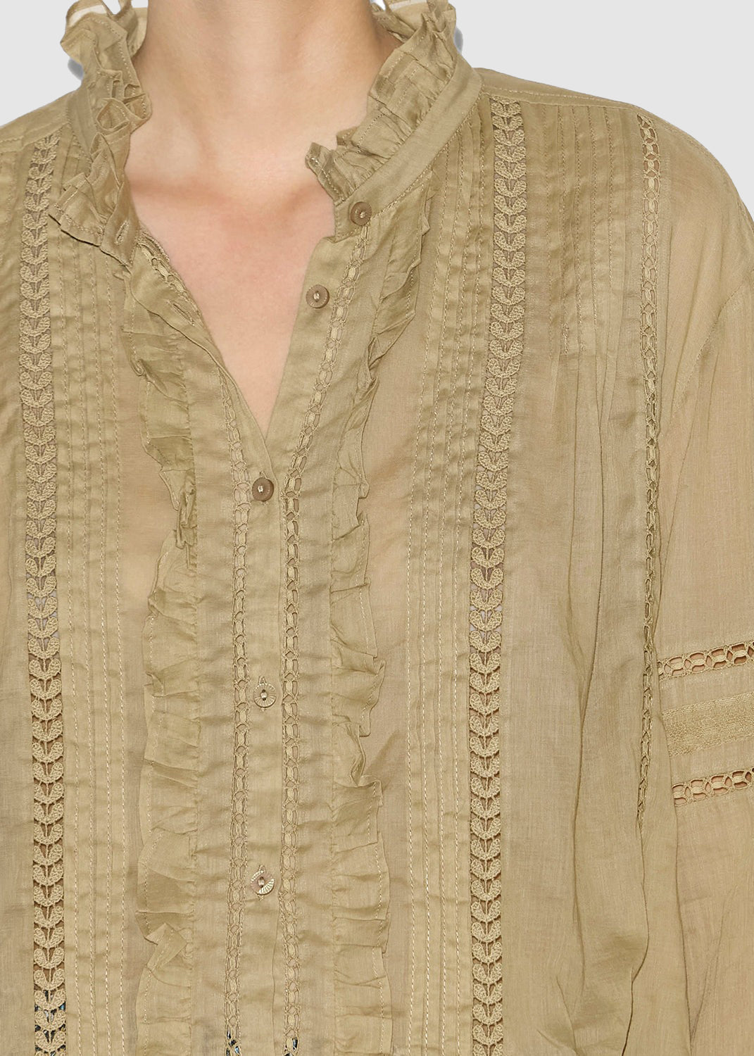 VALDA SHIRT — LIGHT KHAKI