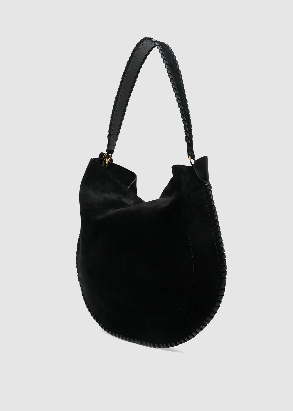 OSKAN HOBO SOFT BAG — BLACK