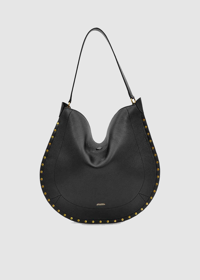 OSKAN HOBO SOFT BAG — BLACK