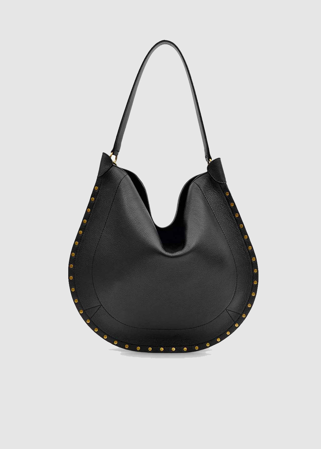 OSKAN HOBO SOFT BAG — BLACK